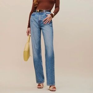 *NEW WITH TAGS* Reformation Cary High Rise Slouchy Straight Leg Jeans
